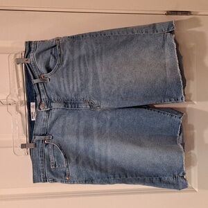 Levi Heritage High Rise Bermuda Denim Shorts